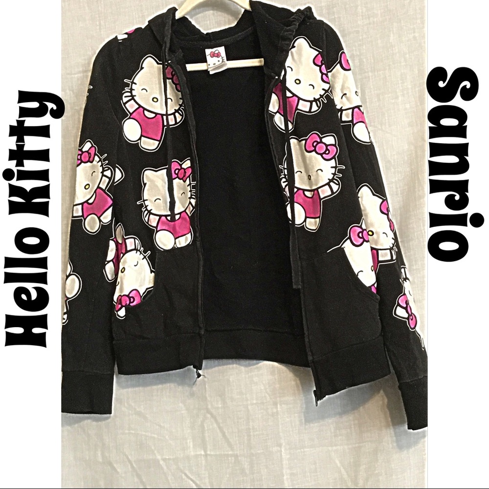 Hoodie Sanrio Hello Kitty Zippered Size L